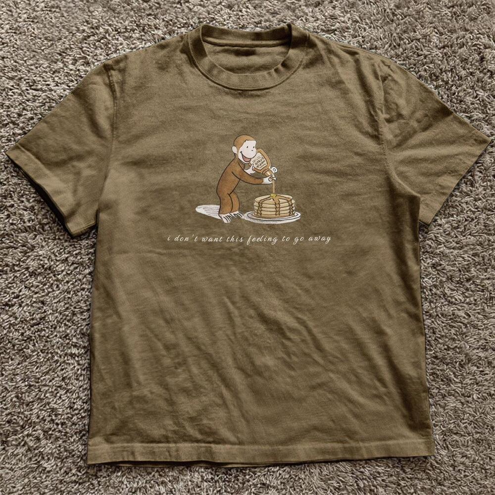 Brown Curious George Tee
